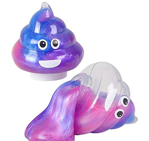 3 Inches Unicorn Poop Slime - Pack of 4 | Fun Sensory Toy for Kids, Stress Relief & Party Favors | DollarItemDirect