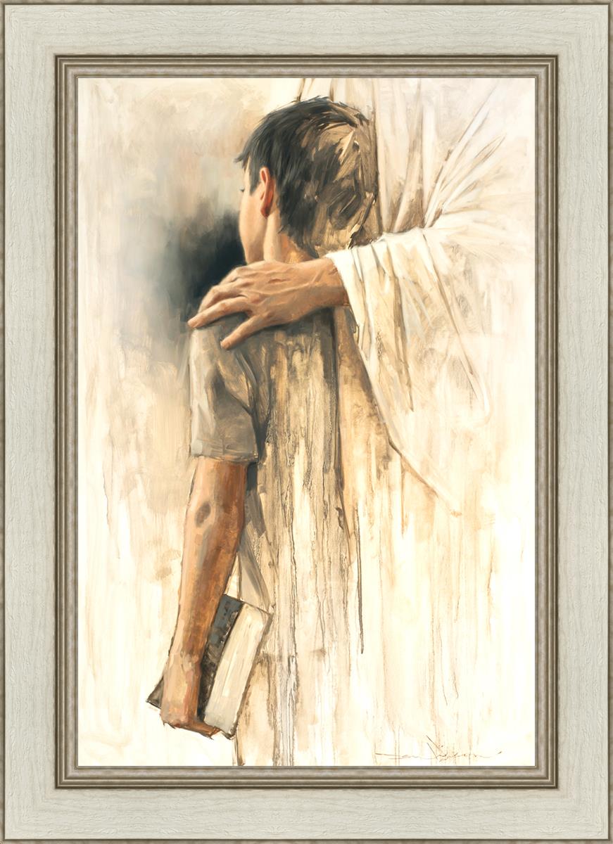 Leaning on His Love - Christian Inspirational Wall Art Decor for Home, Office & Church - Perfect for Faith-Based Gifts & Spiritual Encouragement