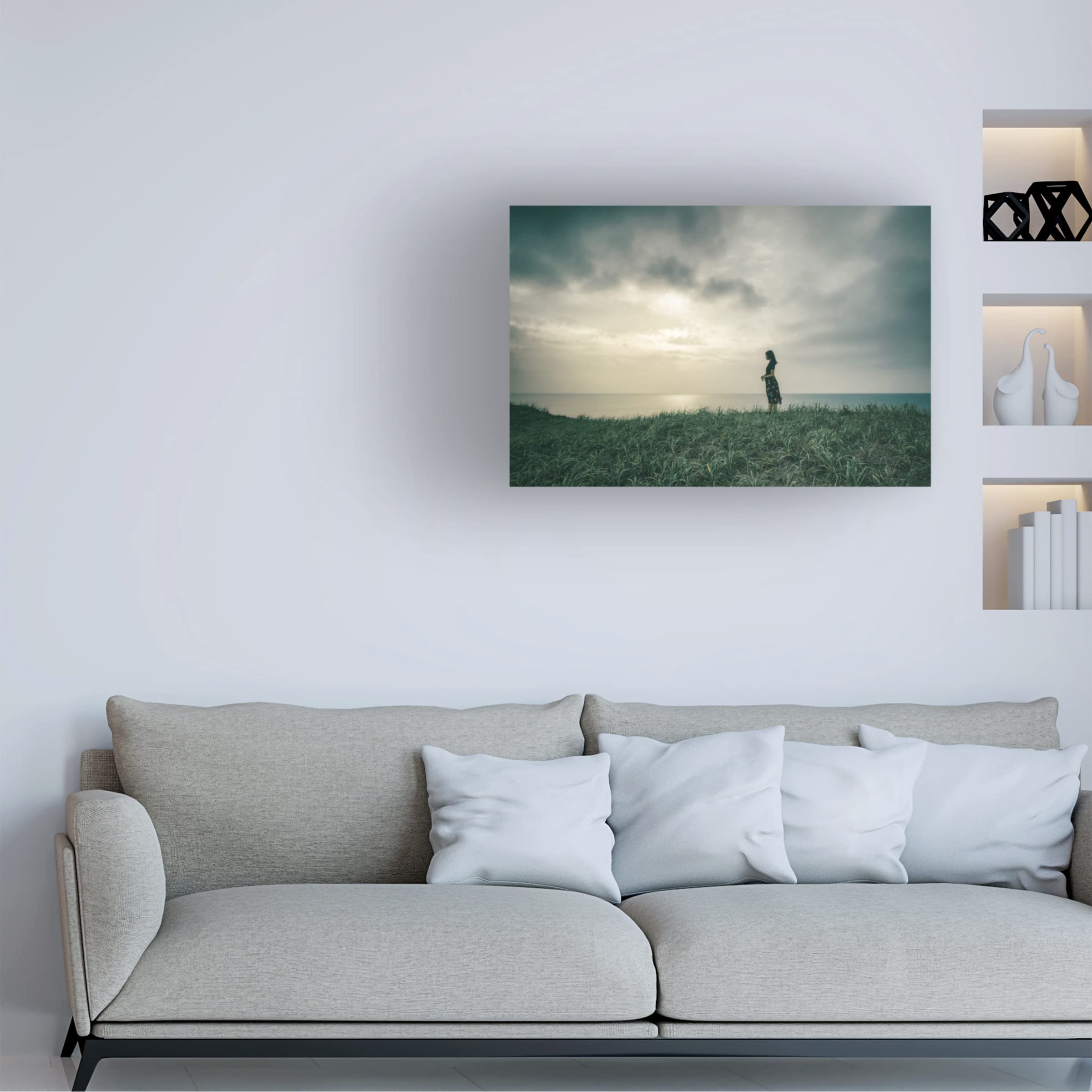 Nobu Ishijima 'Haruka' Canvas Art Print - Modern Japanese Wall Decor for Living Room, Bedroom & Office - Trademark Fine Art Collection