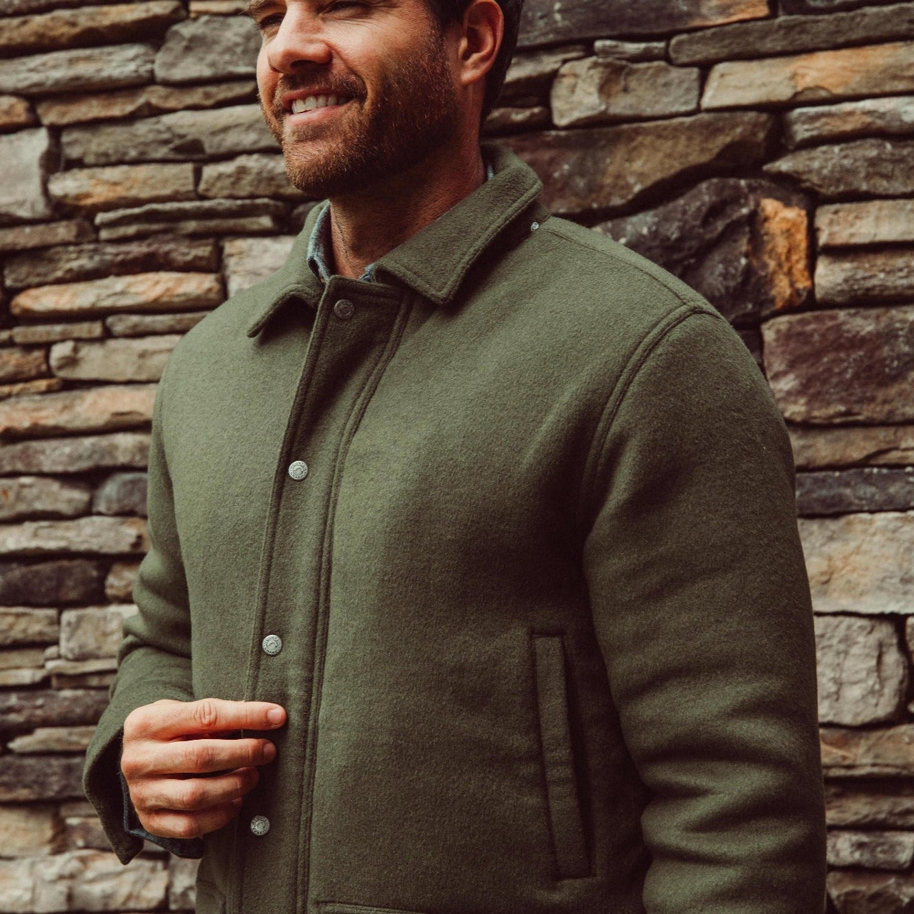 Dover Wool Jacket for Men & Women - Warm Winter Coat with Classic Style - Perfect for Outdoor Activities, Work & Casual Wear