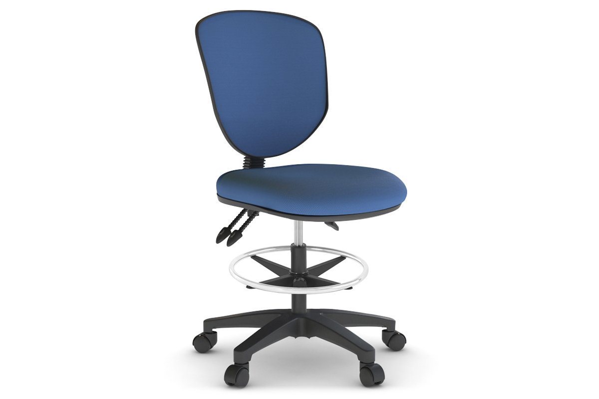 Ergonomic Fabric Drafting Chair with Adjustable Height & Lumbar Support - Comfortable Office & Home Desk Chair for Architects, Artists & Designers - Perfect for Long Hours of Drawing & Drafting Work