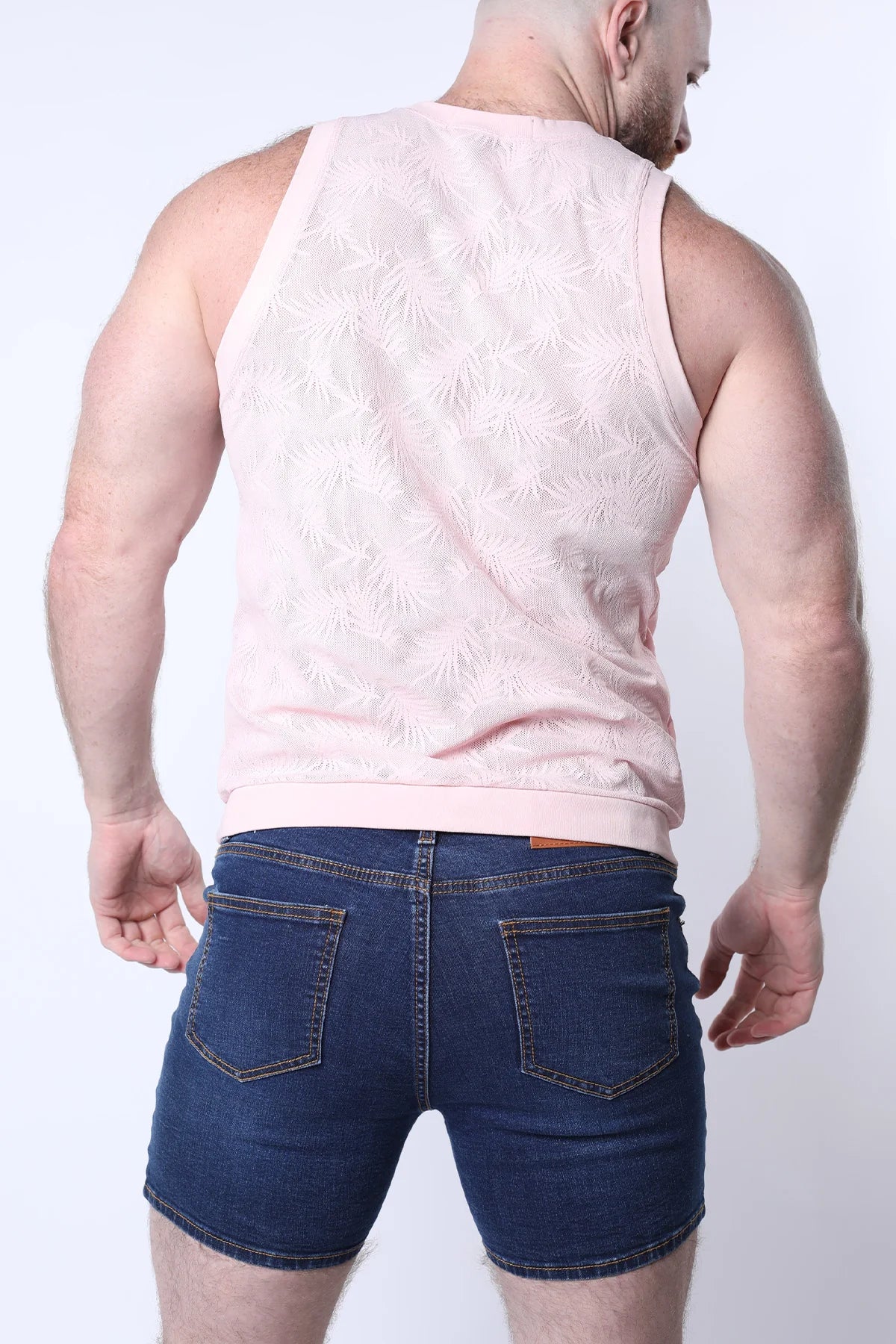 Timoteo Amalfi Women's Mesh Tank Top - Breathable Pink Summer Blouse for Beach, Yoga & Casual Wear