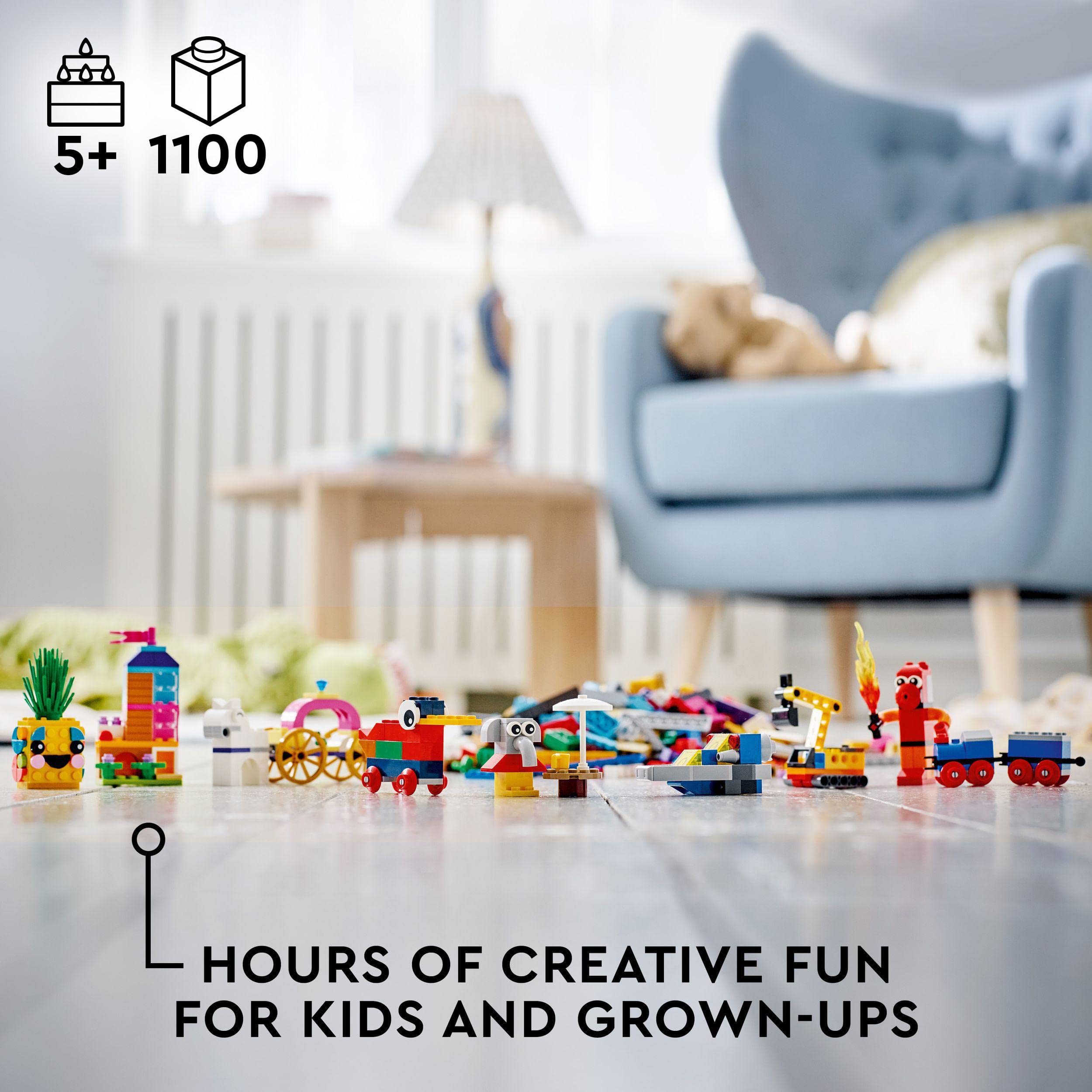 LEGO Classic 90th Anniversary Limited Edition Building Set - 11021 Pieces with Popular Models for Creative Play | Perfect for Birthday Gifts, STEM Learning & Family Bonding Activities
