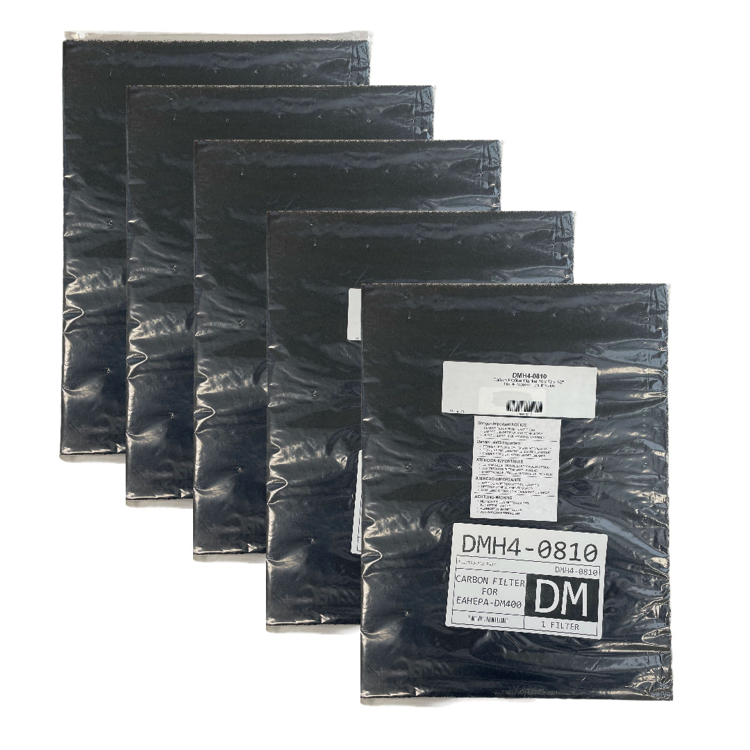 DMH4 0810 Carbon Filter Replacement for DM400 HEPA Air Cleaner - 5 Pack | Improves Air Quality in Homes, Offices & Bedrooms