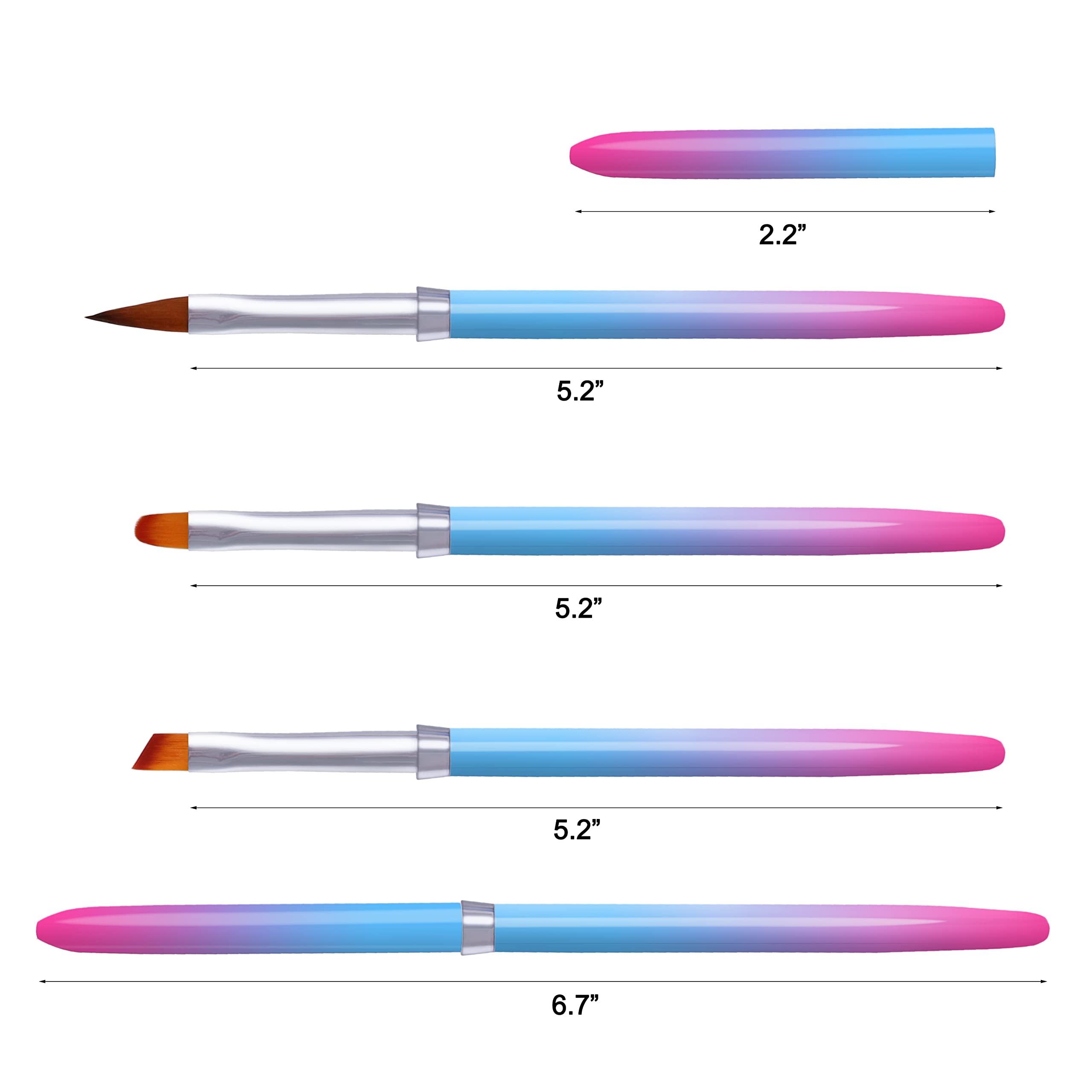 SILPECWEE 3-Piece Nail Clean Up Brush Set - Professional Nail Polish Remover & Cuticle Cleaner - Perfect for Acetone, Manicures & Nail Art Designs - Ideal for Salon, Home Use & DIY Nail Care