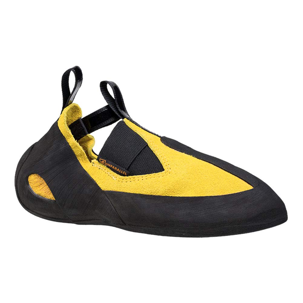 Up Moc Slip-On Shoes for Men - Black/Yellow - Size 7.5 | Comfortable Loafers for Casual Wear, Office & Travel | Breathable & Lightweight Design