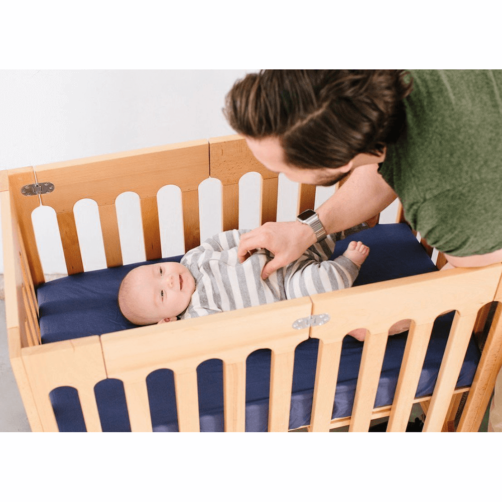 Bloom Baby Alma Mini Crib - Portable Lightweight Baby Crib for Nursery, Travel & Small Spaces | Compact Safe Sleep Solution for Newborns & Toddlers