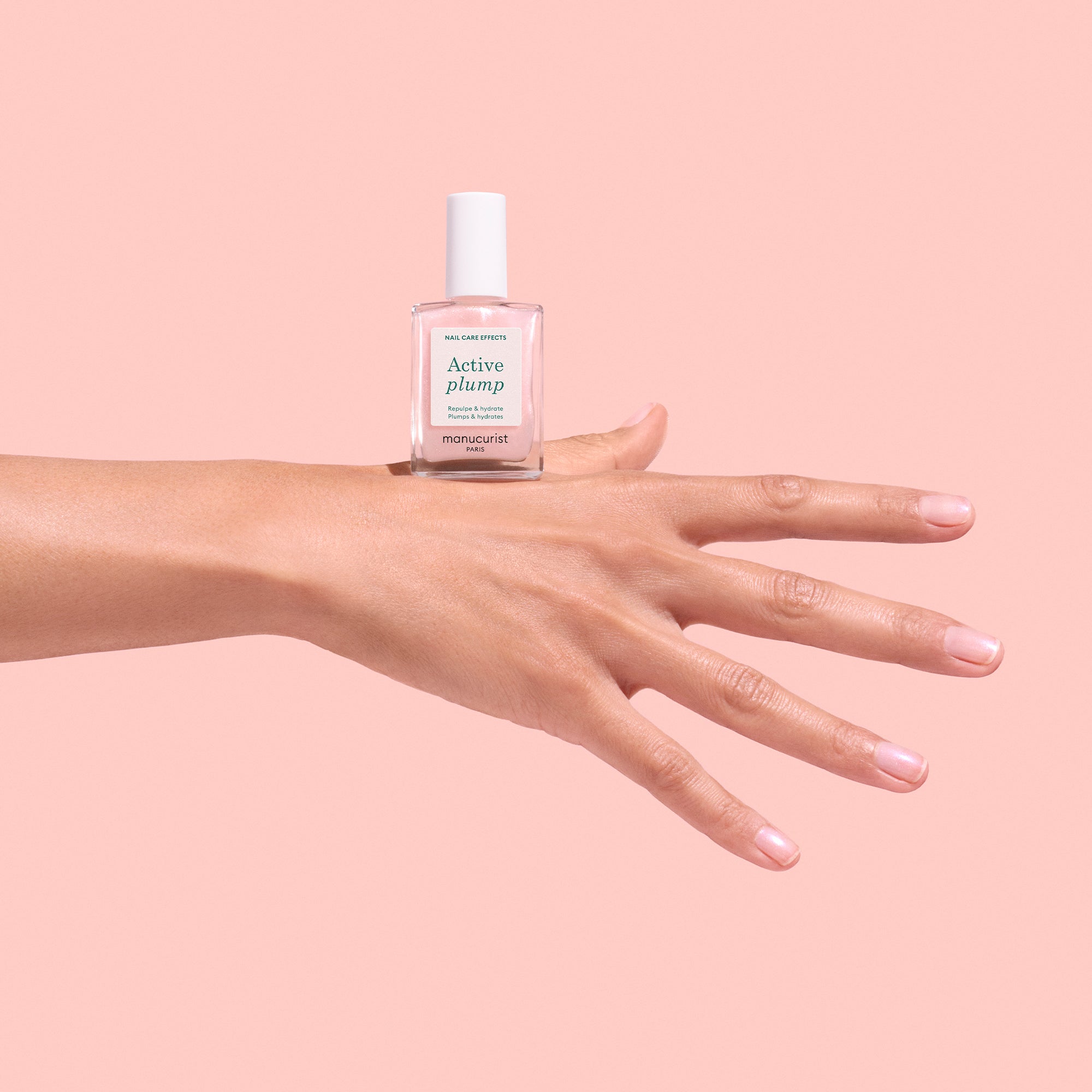 Manucurist Active Plump Nail Treatment - Hydrating & Strengthening Nail Care for Healthy, Glossy Nails | Perfect for Daily Use & Professional Salons