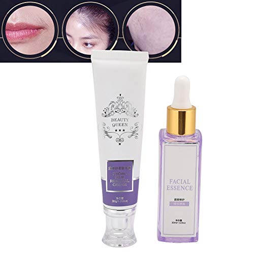 Painless Hair Removal Cream for Women & Men - 30g Lip Depilatory Cream + 30g Care Cream | Smooth Skin Solution for Face, Body & Bikini Area | At-Home Hair Removal Treatment