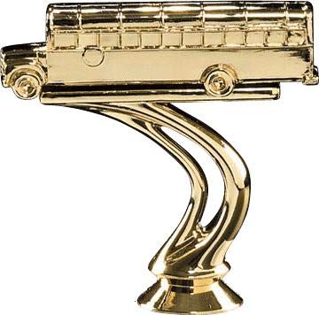 Custom Green School Bus Trophy with Free Engraving - Crown Awards Student Achievement Prize - Perfect for School Awards, Sports Team Recognition & Academic Competitions