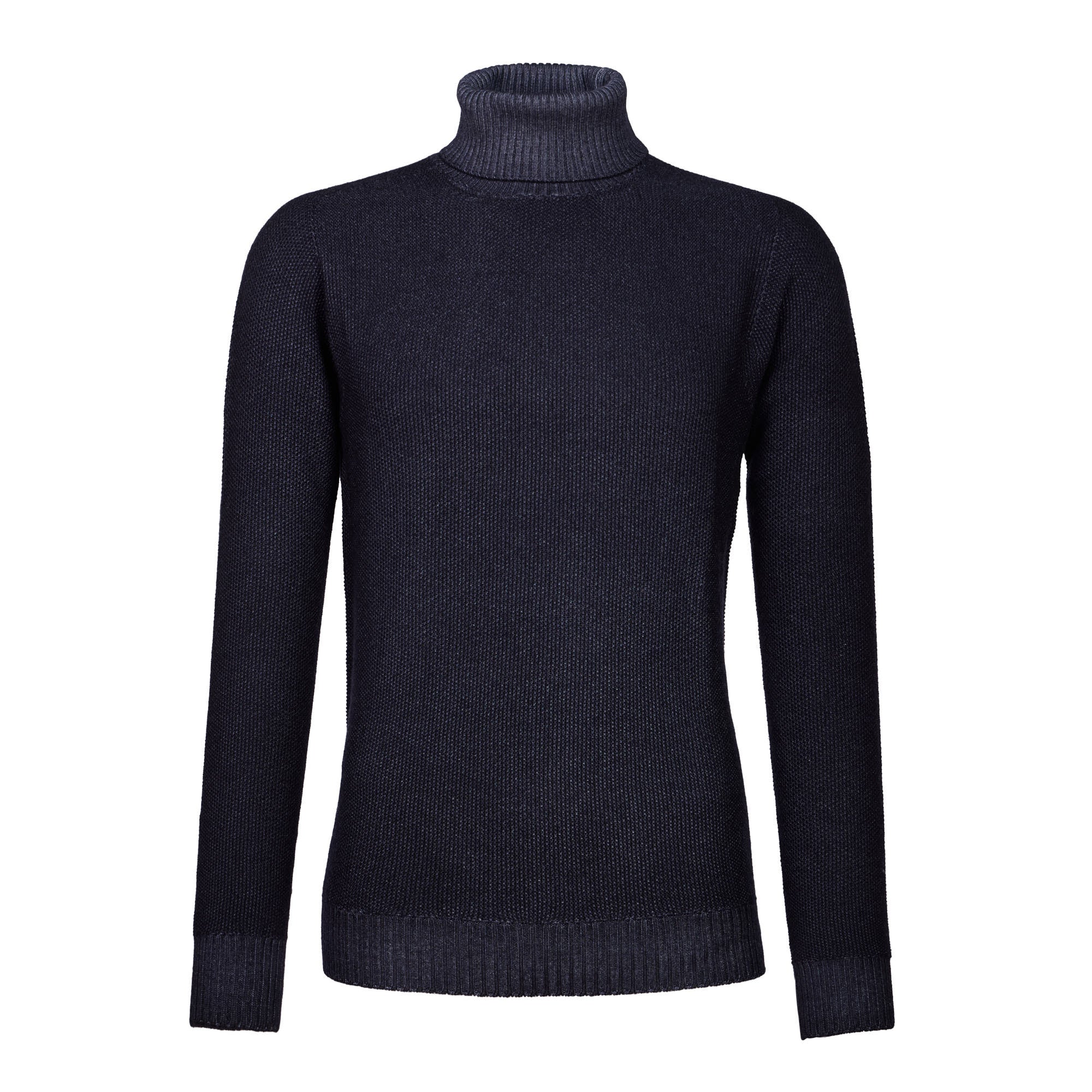 FRADI Men's Wool Sweater - Dark Denim Color, Warm & Comfortable for Winter, Fall & Casual Outfits