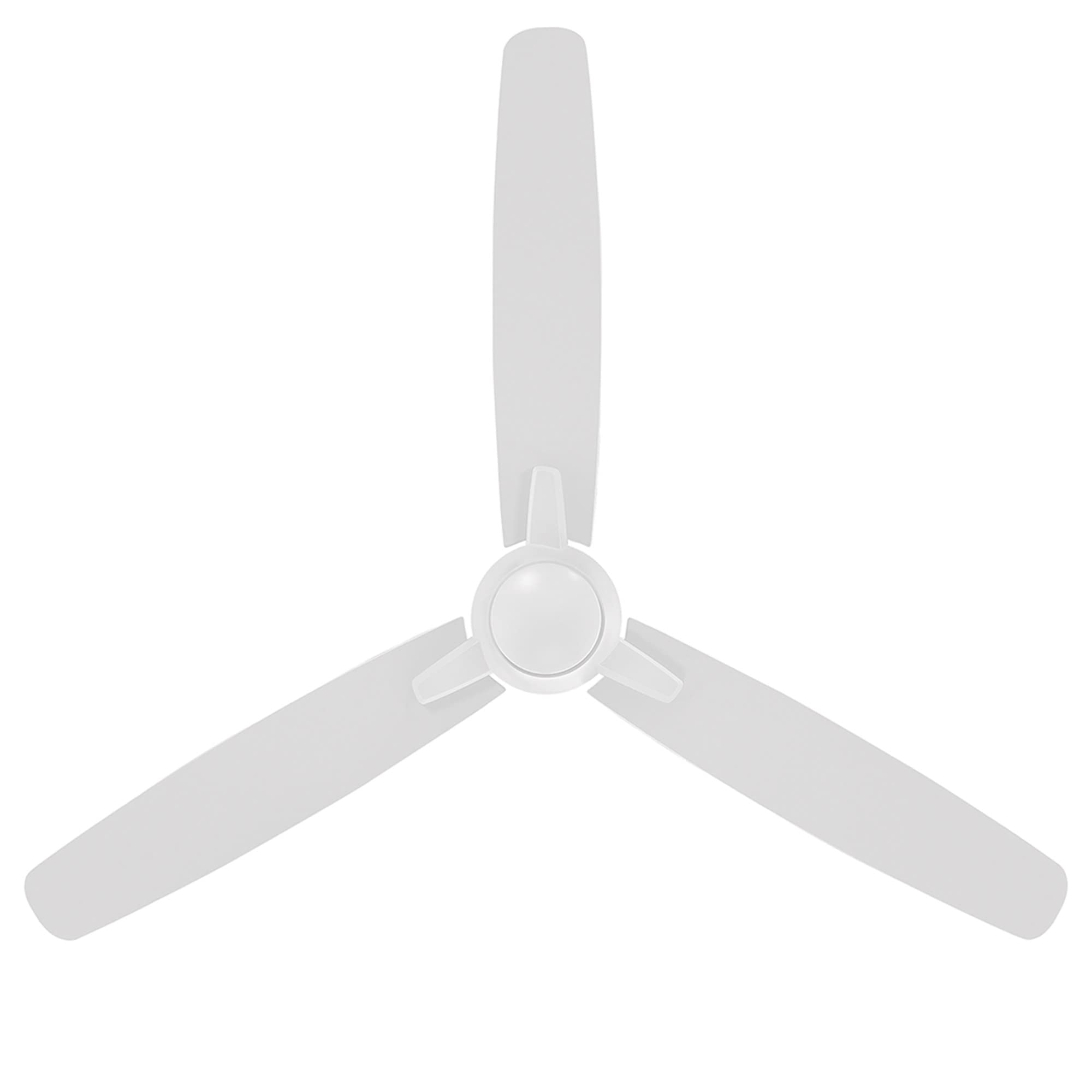 WAC Smart Blitzen 54-inch Indoor/Outoor Ceiling Fan with Remote - 3-Blade Matte White Design, Alexa & App Control (iOS/Android) - Perfect for Living Rooms, Bedrooms, and Covered Patios