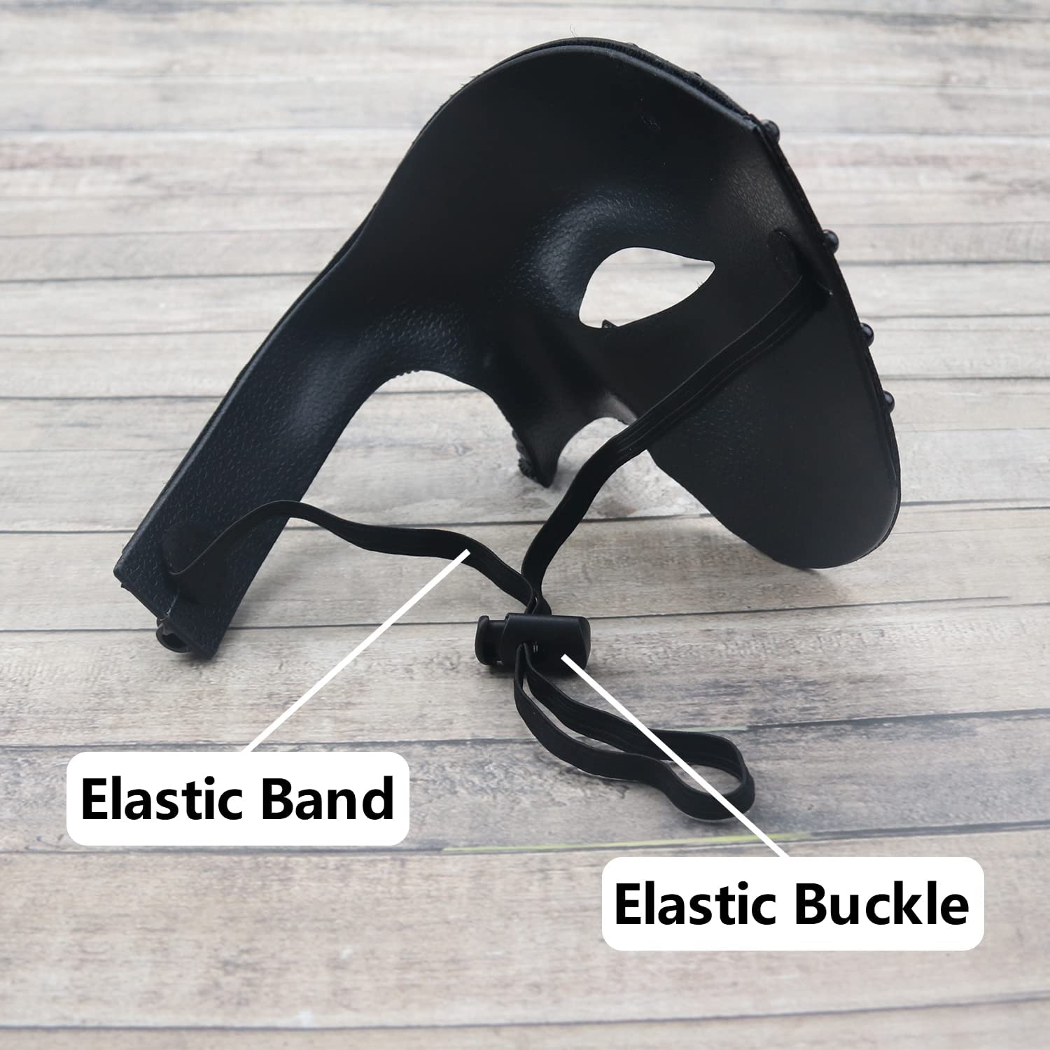 KEFAN Men's Masquerade Mask - Phantom of The Opera Style Half Face Mask for Halloween, Cosplay & Costume Parties