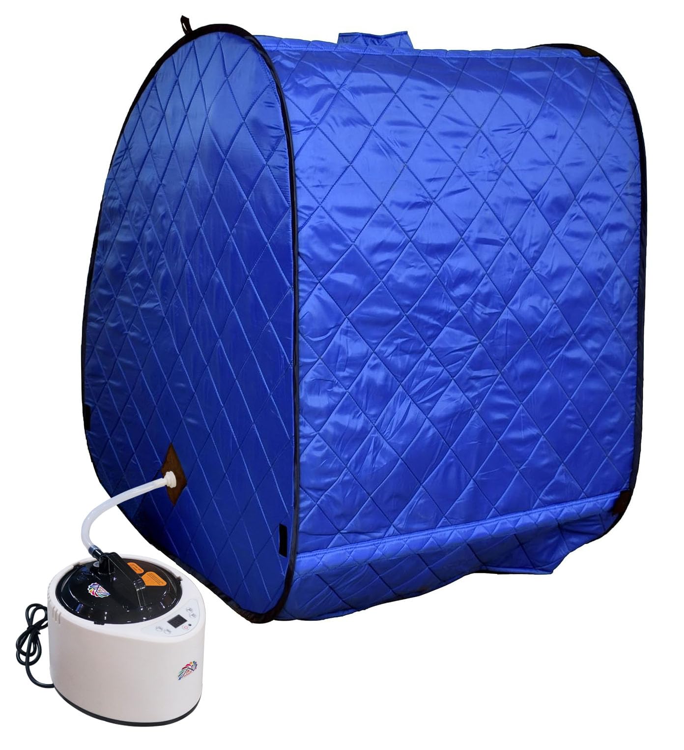 Portable Folding Steam Sauna Bath Spa for Full Body Detox Therapy - Home Relaxation & Beauty Care with Cooler & Foam (Blue) | Perfect for Home Spa, Weight Loss & Stress Relief