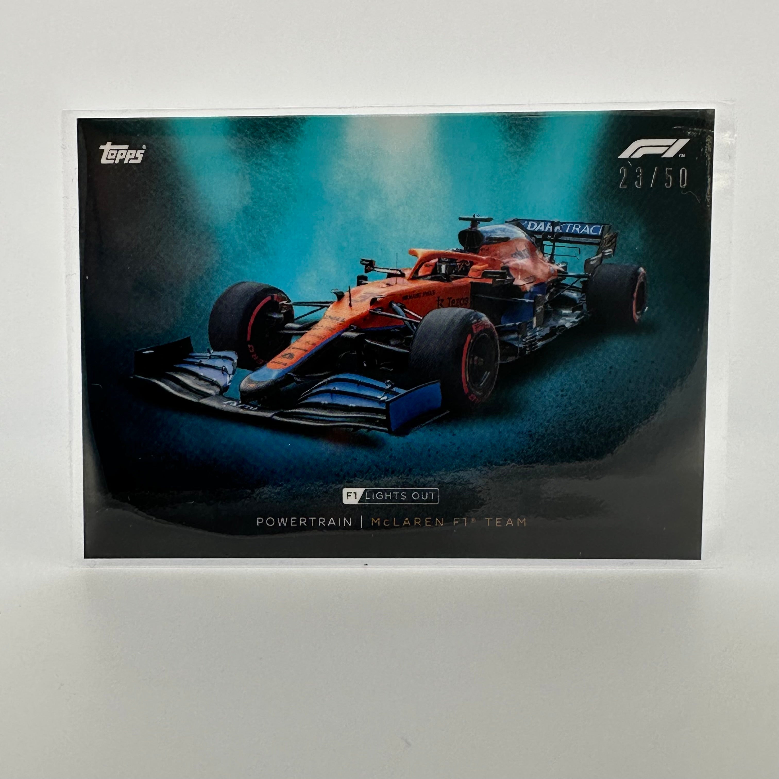 McLaren F1 Team 23/50 Powertrain Aqua Parallel - High-Performance Racing Merchandise for F1 Fans & Collectors | Perfect for Gifts, Display, and Motorsport Enthusiasts
