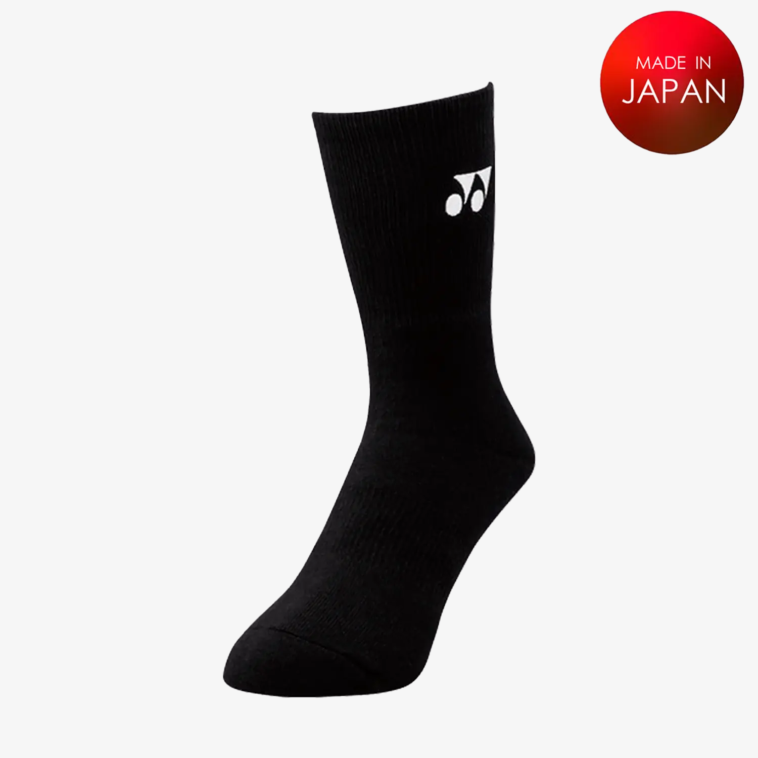 Yonex Men's XL Sports Socks 19120 - Black - Moisture Wicking Athletic Socks for Running, Tennis & Gym Workouts