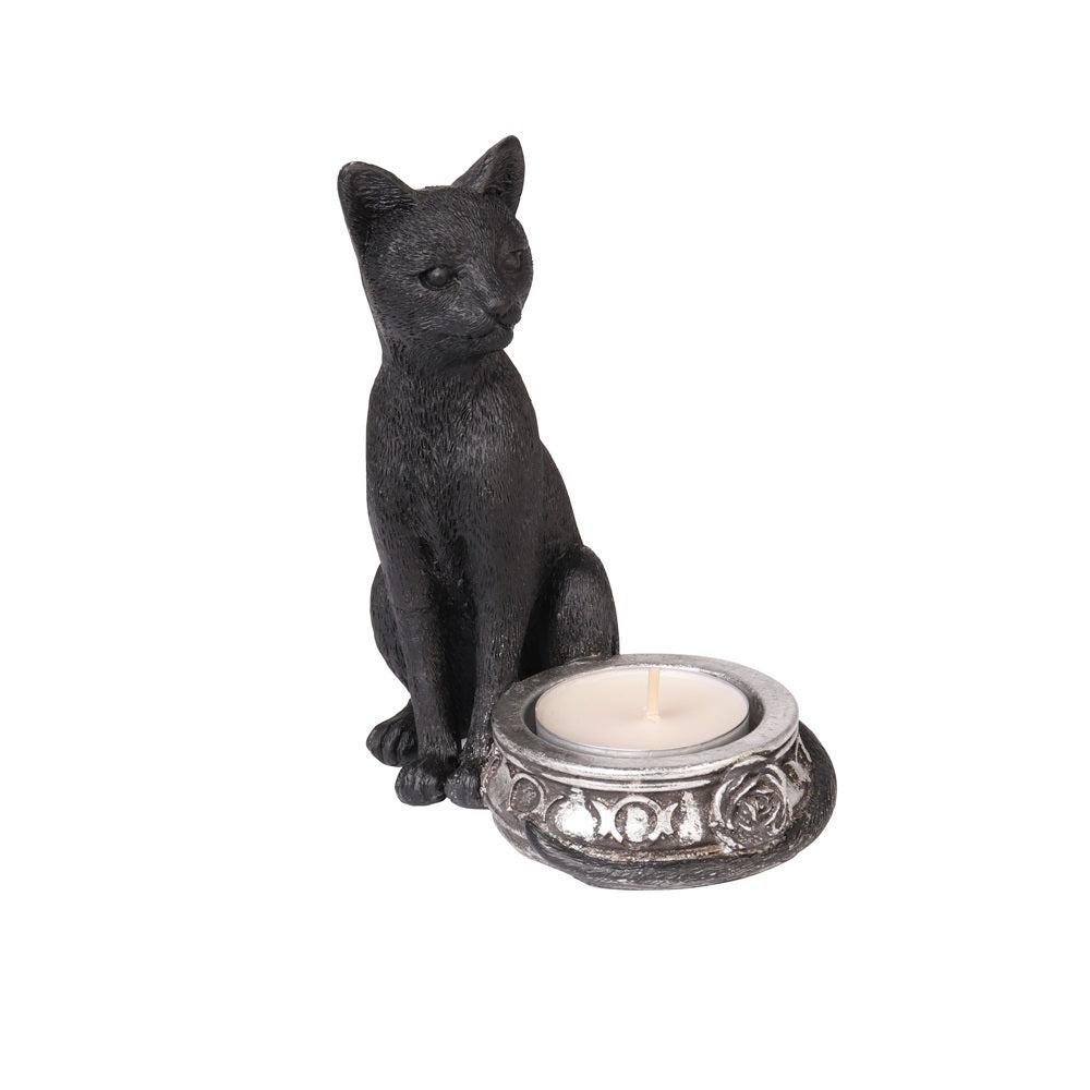 Stylish Black Cat Candle Holder for Halloween Decor - Perfect for Home, Party & Gothic Decorations