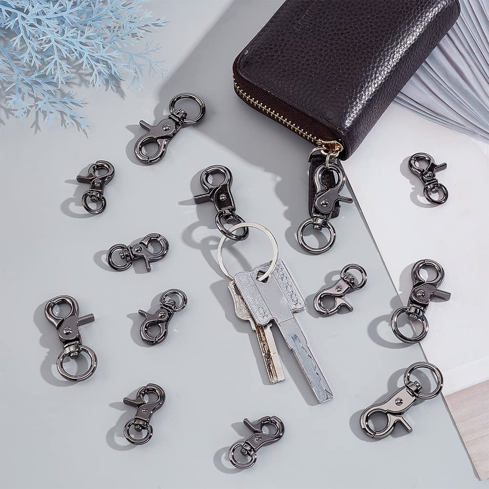 PandaHall 16Pcs Metal Lobster Claw Clasps 1.2