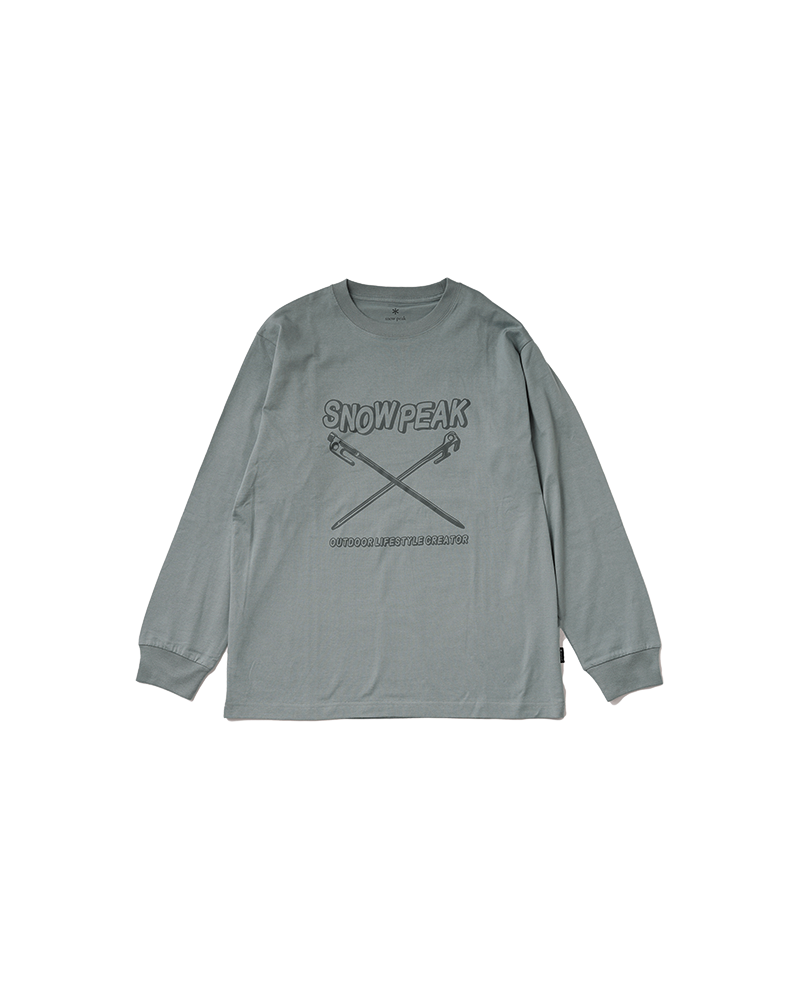Durable Solid & Delta Stake Long Sleeve T-Shirt for Men - Comfortable Cotton Work Shirt for Outdoor Activities, Hiking, and Casual Wear