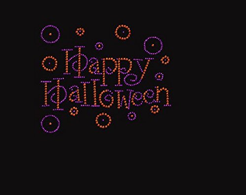 Sparkling Halloween Rhinestone Iron-On Transfers for DIY Costumes & Party Decor – Perfect for T-Shirts, Bags, and Accessories