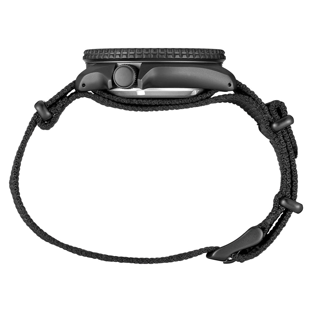 Seiko SRPD79 5 Sports Automatic Diver Watch - 42.5mm Black Dial with Fabric Strap for Men | Perfect for Outdoor Adventures, Diving & Casual Wear