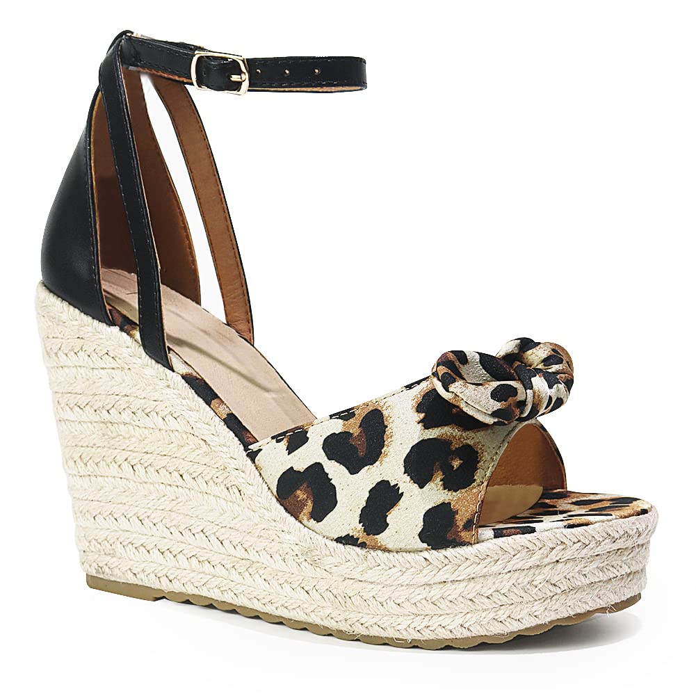 **Mikarka Women's Platform Sandals with Ankle Strap - Open Toe Espadrille Wedge Sandals for Summer, Casual & Beach Wear**    *Perfect for Vacation, Outdoor Walks, and Stylish Everyday Outfits*