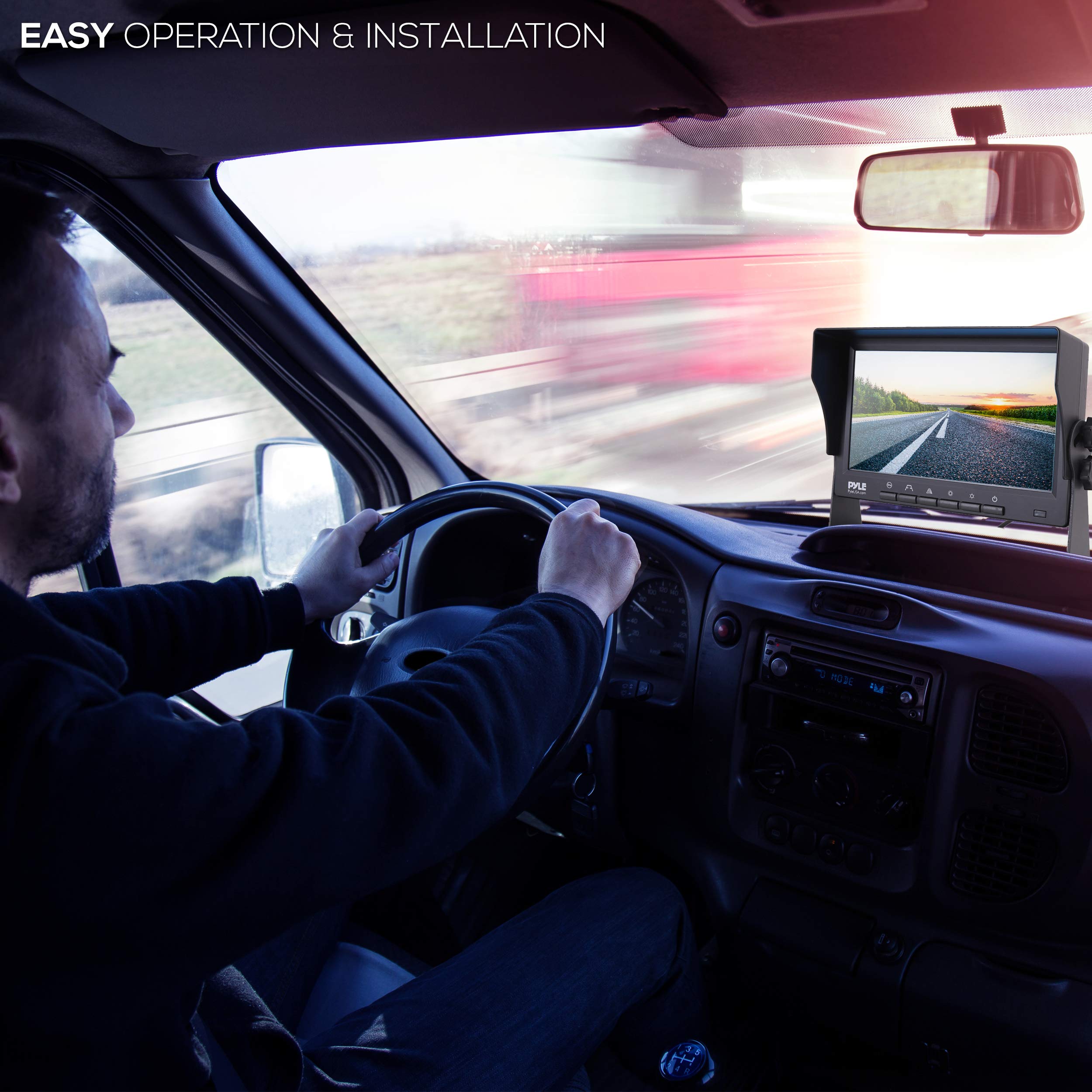 Pyle Wireless Backup Camera and Monitor Kit - 7