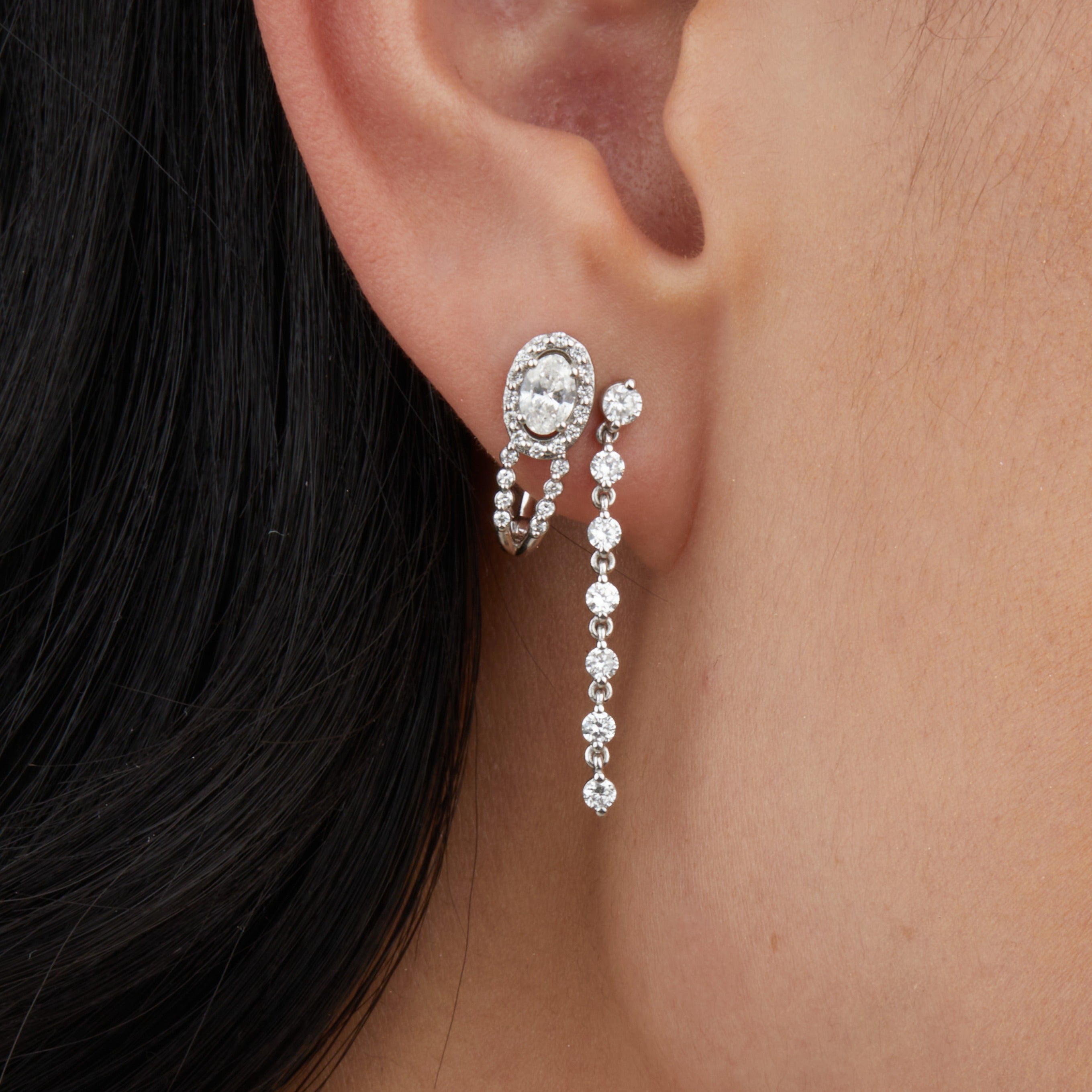 Diamond Stud Earrings for Women - Elegant & Sparkling Jewelry for Parties, Weddings & Everyday Wear