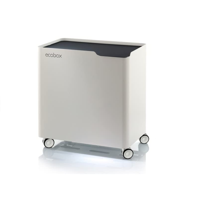 Eco-Friendly Trash Can & Recycling Bin with Soft Closing System - DON HIERRO ECOBOX Black | Perfect for Kitchen, Office & Home Waste Management