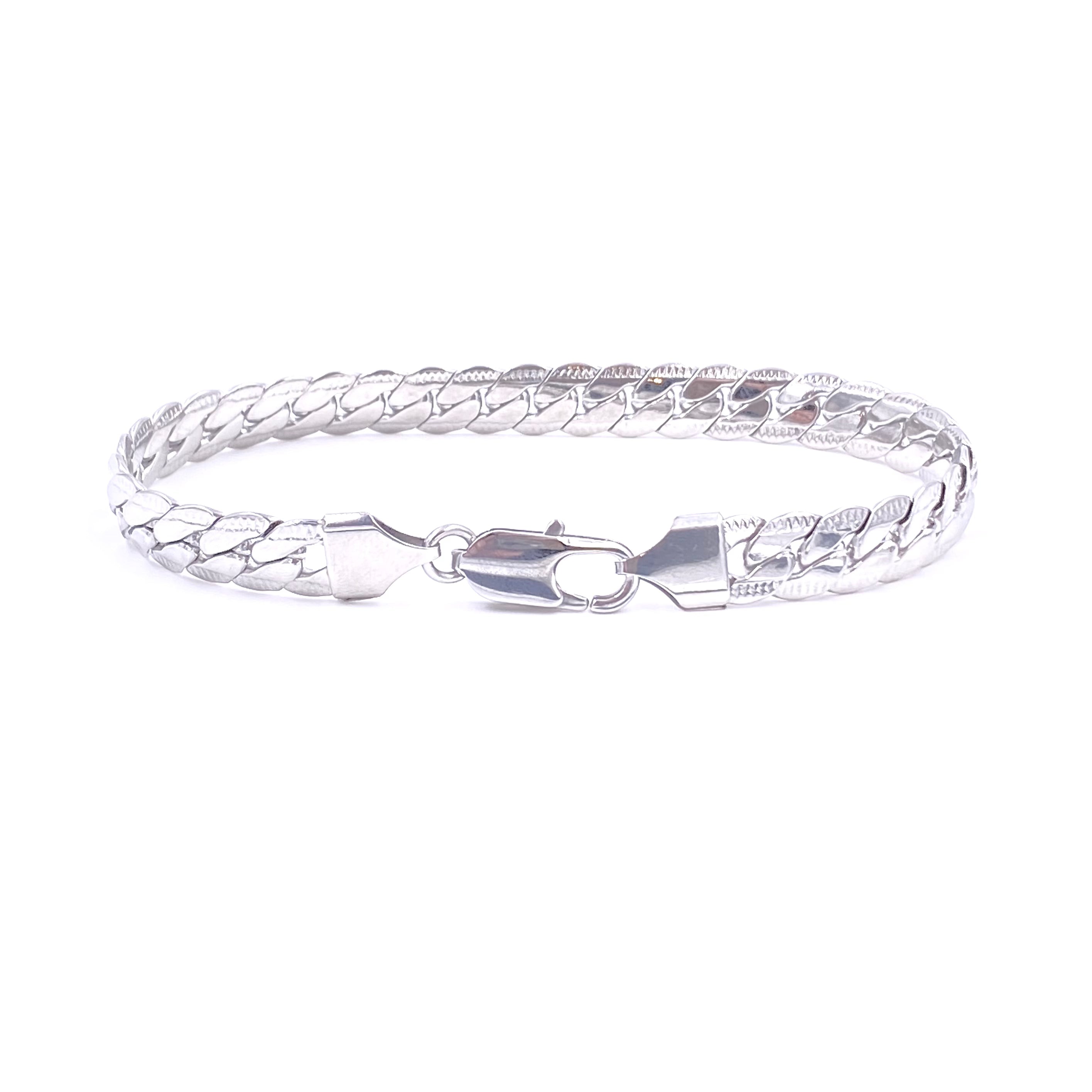 Ashley Gold Stainless Steel Curb Chain Faceted Men's Bracelet - Durable & Hypoallergenic Jewelry for Casual Wear, Date Nights & Gifts