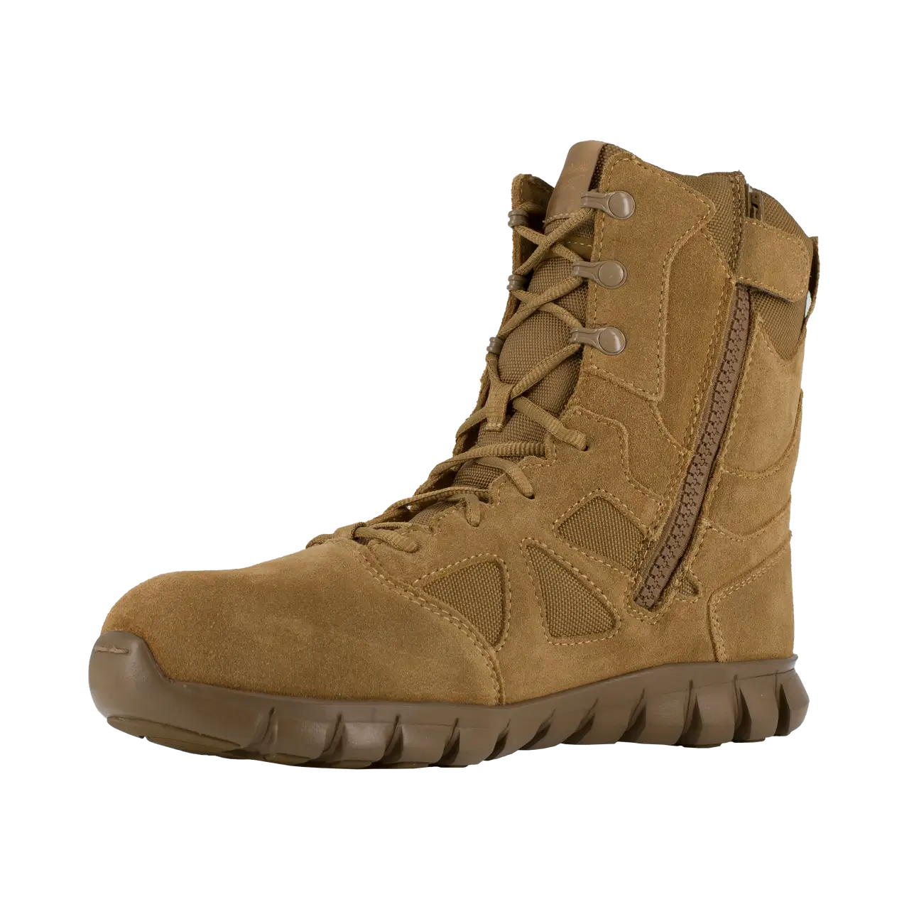 8 Inch Composite Toe Tactical Military Work Boots - Lightweight & Durable Safety Footwear for Construction, Hiking & Outdoor Work | Coyote Brown