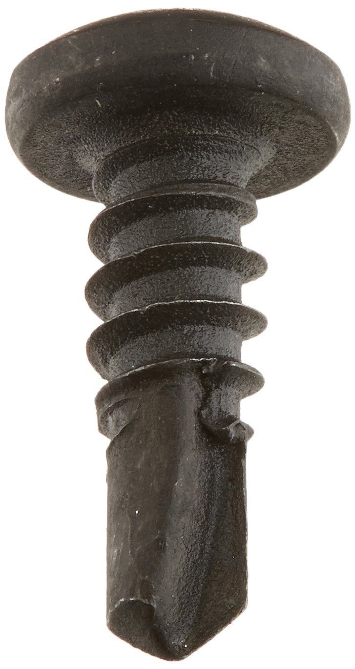 Black Oxide Steel Self-Drilling Screws #8-18 (100 Pack) - for DIY & Construction