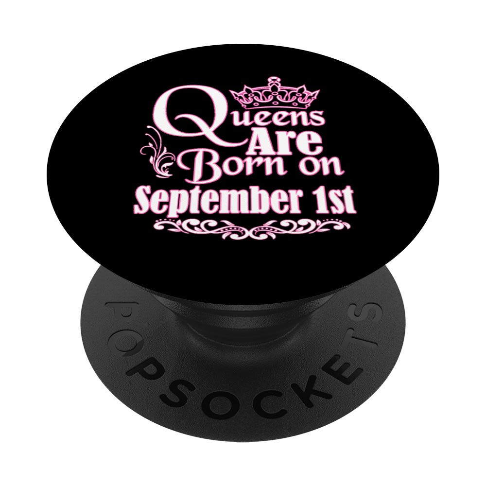 9月1日出生的女王：处女座天秤座女性生日礼物 - 手机平板支架PopSockets握把，适合办公、旅行、日常使用