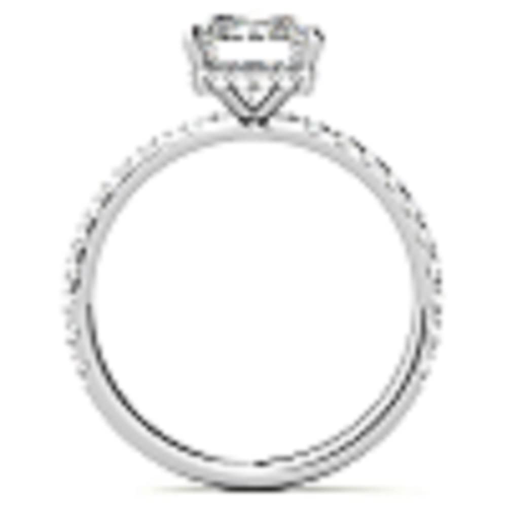 4 CT Emerald Cut Moissanite Engagement Ring - Vintage Solitaire Wedding Band with 4-Prong Setting in Sterling Silver - Anniversary Promise Ring Gift for Her - Perfect for Proposals, Weddings & Special Occasions