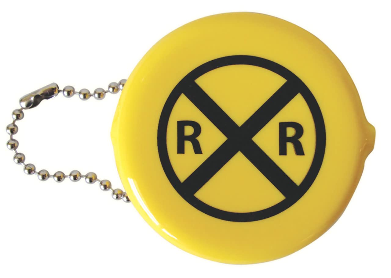 Vintage Railroad Crossing Sign Squeeze Purse - Unique Train Theme Coin Wallet for Collectors & Travel Enthusiasts | Perfect for Train Lovers, Gift Ideas & Everyday Use
