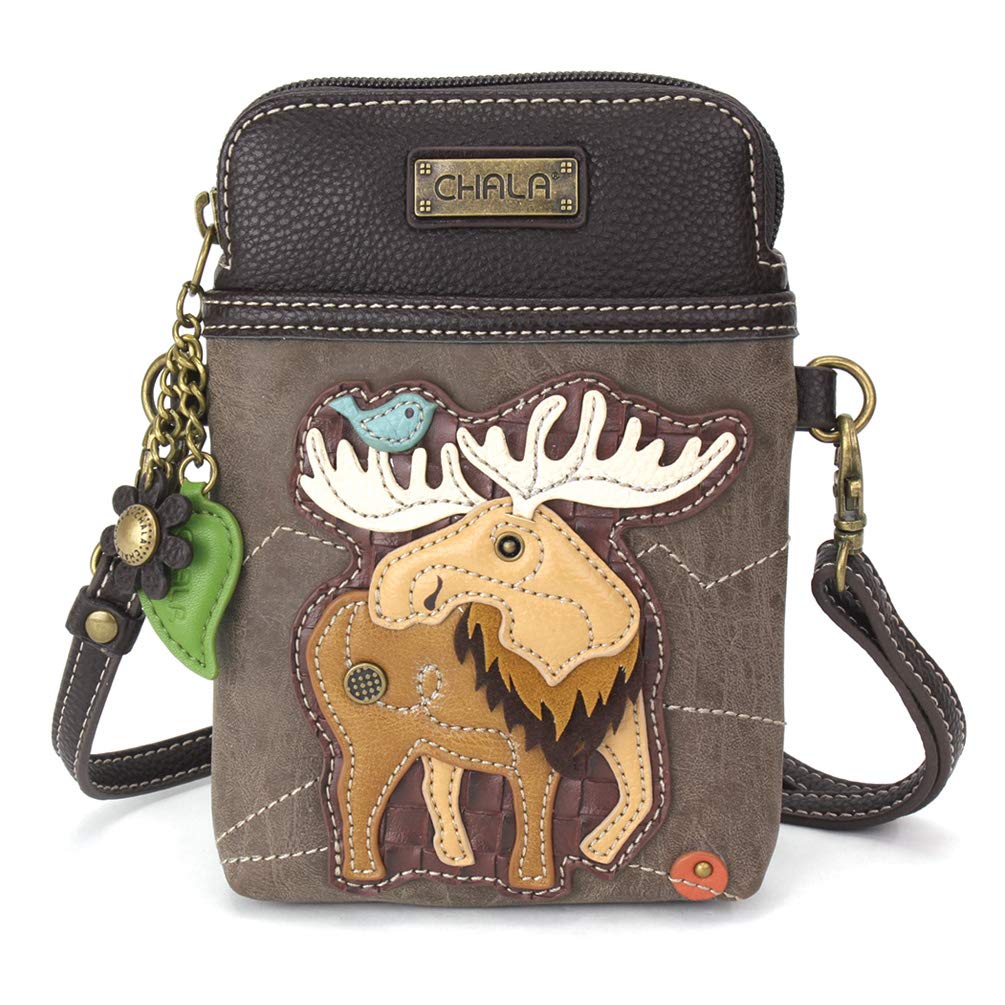 CHALA Women's Crossbody Phone Purse - PU Leather & Canvas Adjustable Strap Handbag for iPhone, Wallet & Essentials | Perfect for Travel, Shopping & Daily Use