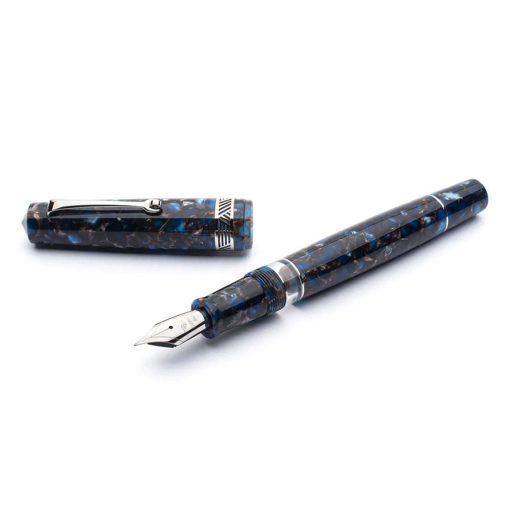 Leonardo Fountain Pen Momento Magico 14K Gold Nib - Pietra Salata Limited Edition 2022 - Luxury Writing Instrument for Professionals & Collectors - Perfect for Signatures, Calligraphy & Gift Giving