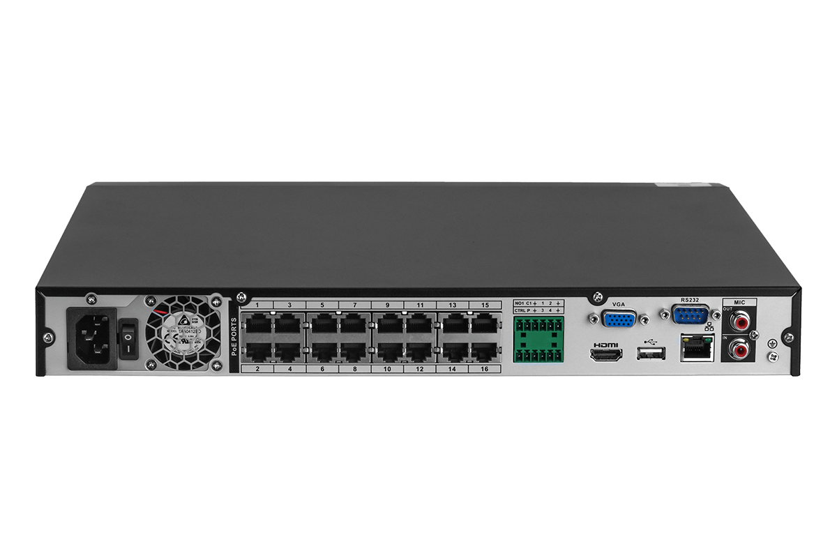 Lorex Fusion 4K 16 Channel Wired NVR Security System with 3TB HDD & Smart Deterrence Dome Cameras - 2 Way Audio, Night Vision for Home & Business Surveillance