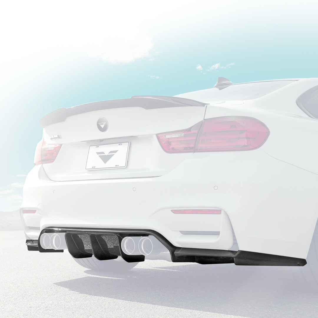 BMW F8X M3 M4 GTS Carbon Fiber Rear Diffuser V Style - High Performance Aero Upgrade for Track & Street Racing