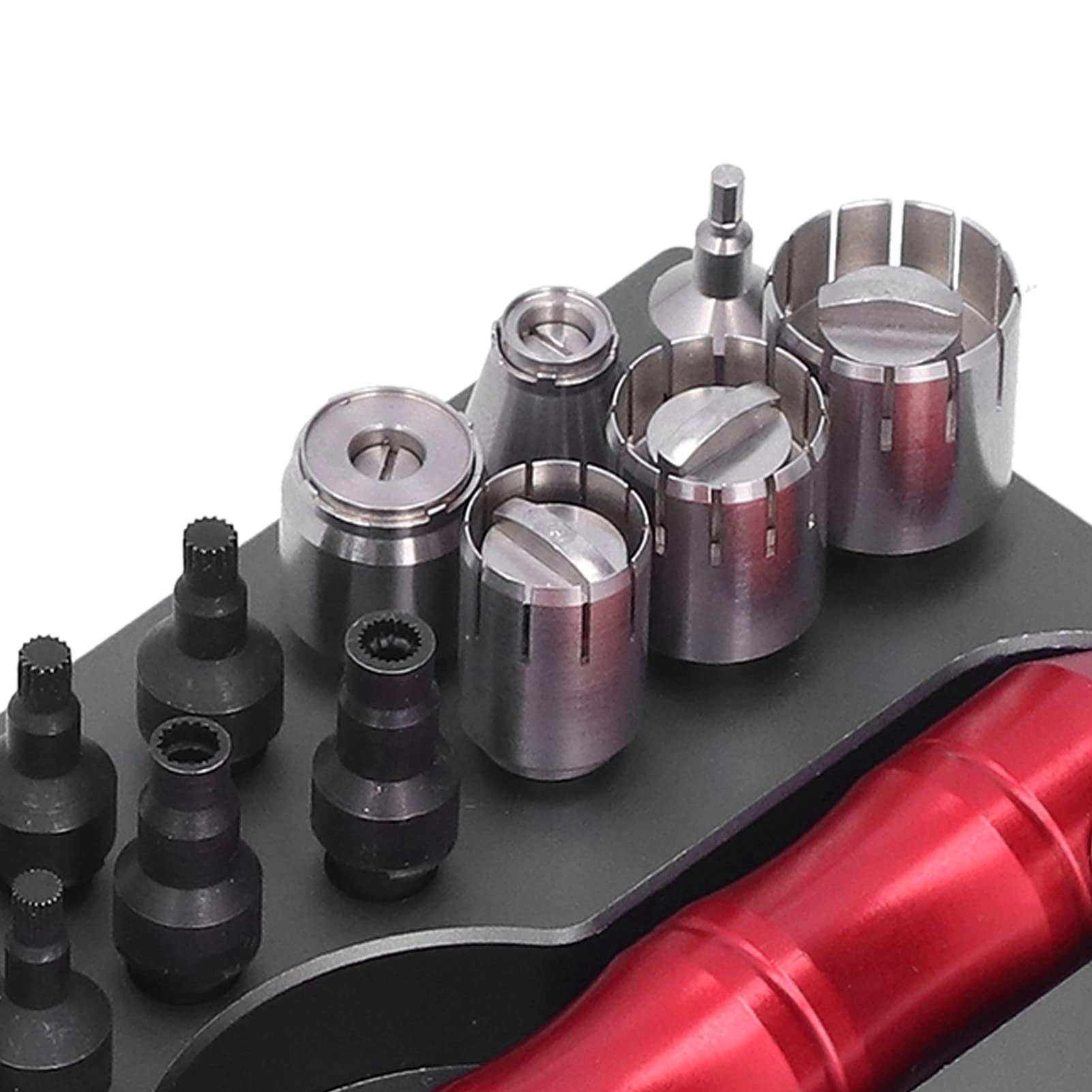 Premium Watch Crown Tube Removal Tool - Aluminum Handle Screwdriver for Tightening & Loosening Watch Bolts, Push Rods & Covers | No Deformation | Perfect for Watch Repair & Maintenance at Home or Professional Workshops