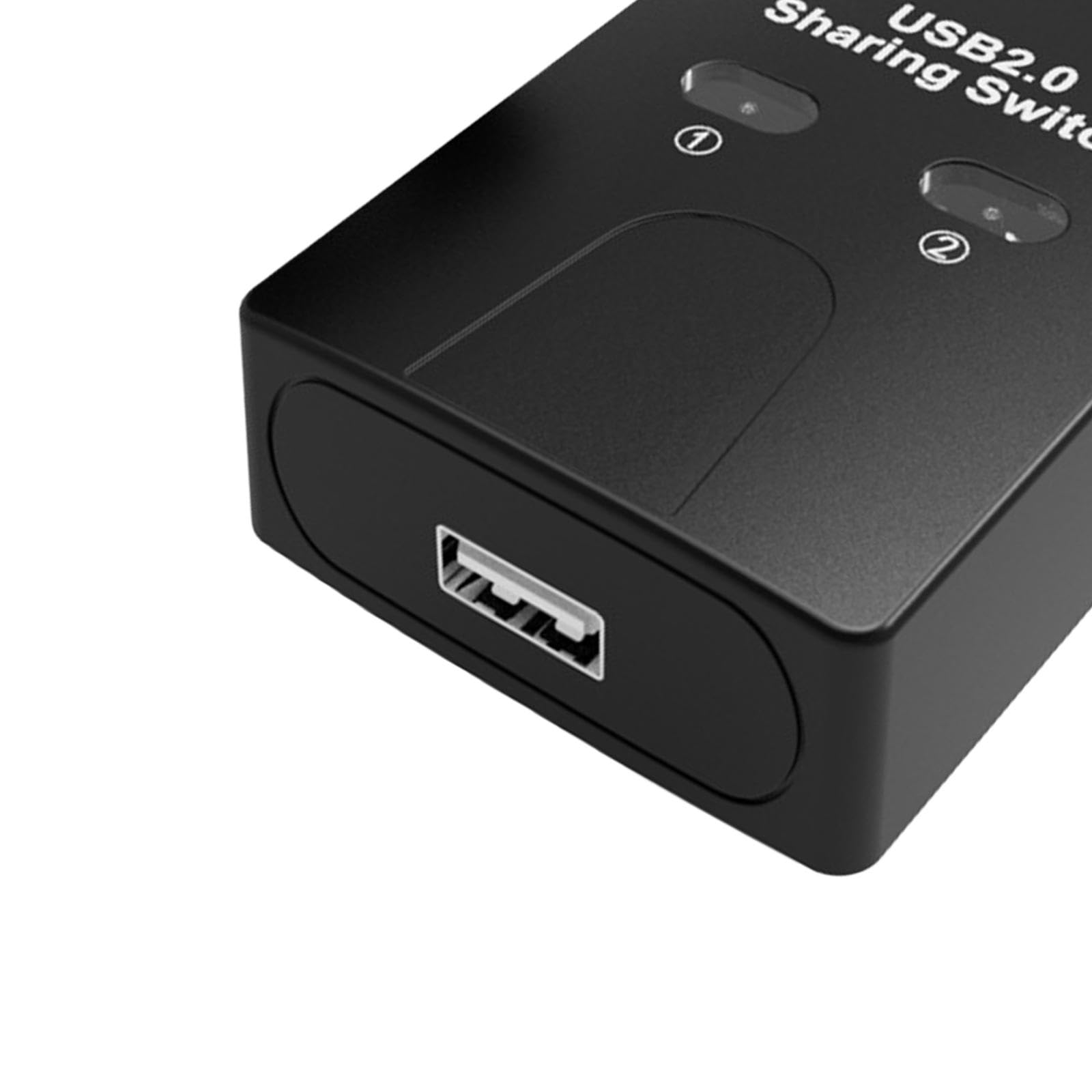 Ronyme 2-in-1 USB Printer Sharing Switch | USB Peripheral Device Switcher for PC & Computer | Stable Connection for U Disk & Printers | Perfect for Home Office & Small Business Workstations