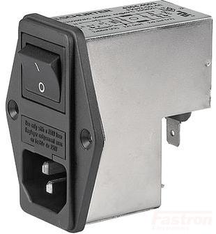 IEC C14/M Appliance Inlet with EMC Line Filter, 2-Pole Fuseholder & Switch - 2 Amp - Perfect for Server Racks, Medical Equipment & Industrial Power Distribution