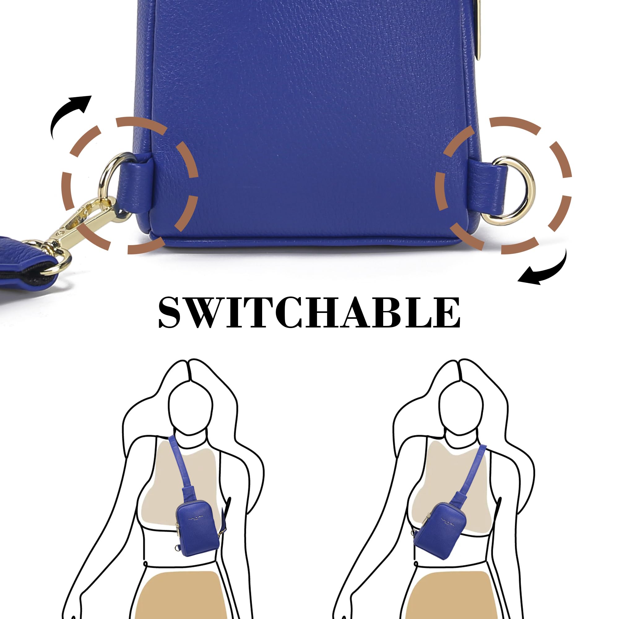 Haytijoe Women's Small Anti-Theft Crossbody Sling Bag - Lightweight Travel Purse with Adjustable Strap - Perfect for Daily Use, Shopping, Gym & Outdoor Activities