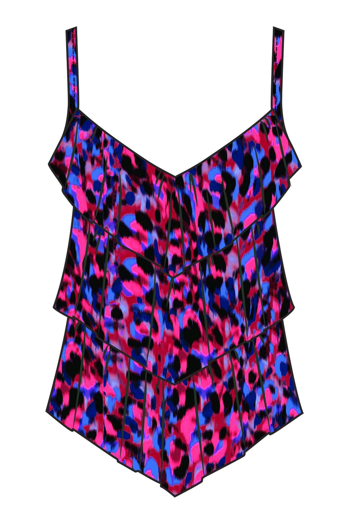 MagicSuit Women's Adjustable Strap Tankini Swimwear Top with Soft Cup - Perfect for Beach, Pool, and Vacation Wear