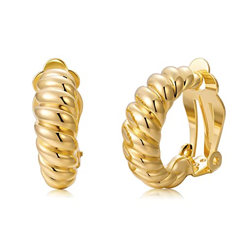 *Gold Croissant Hoop