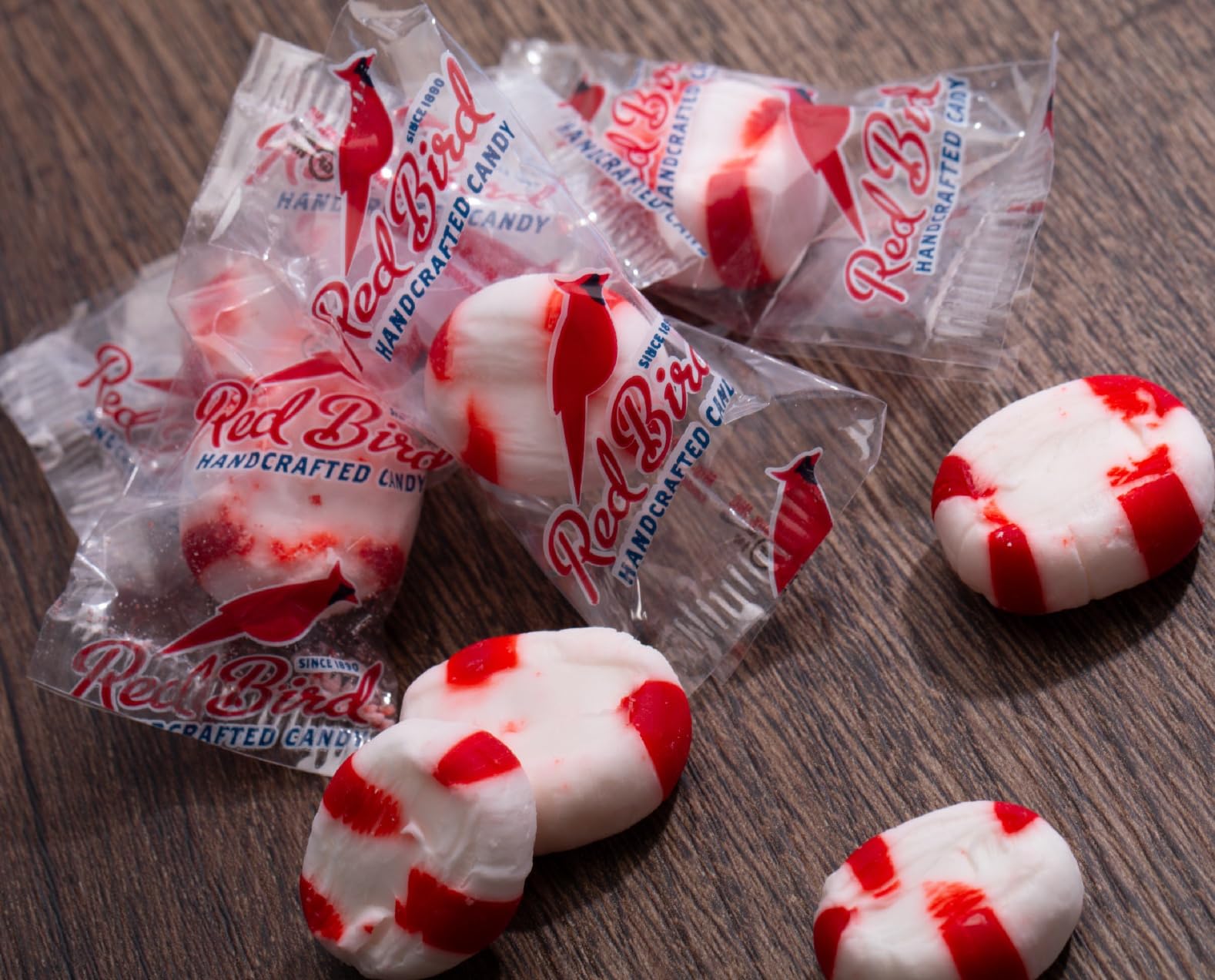 Red Bird Soft Peppermint Candy - Individually Wrapped Gluten Free Breath Mints, 46 oz Bag - Fresh Breath Solution for Office, Travel & After Meals