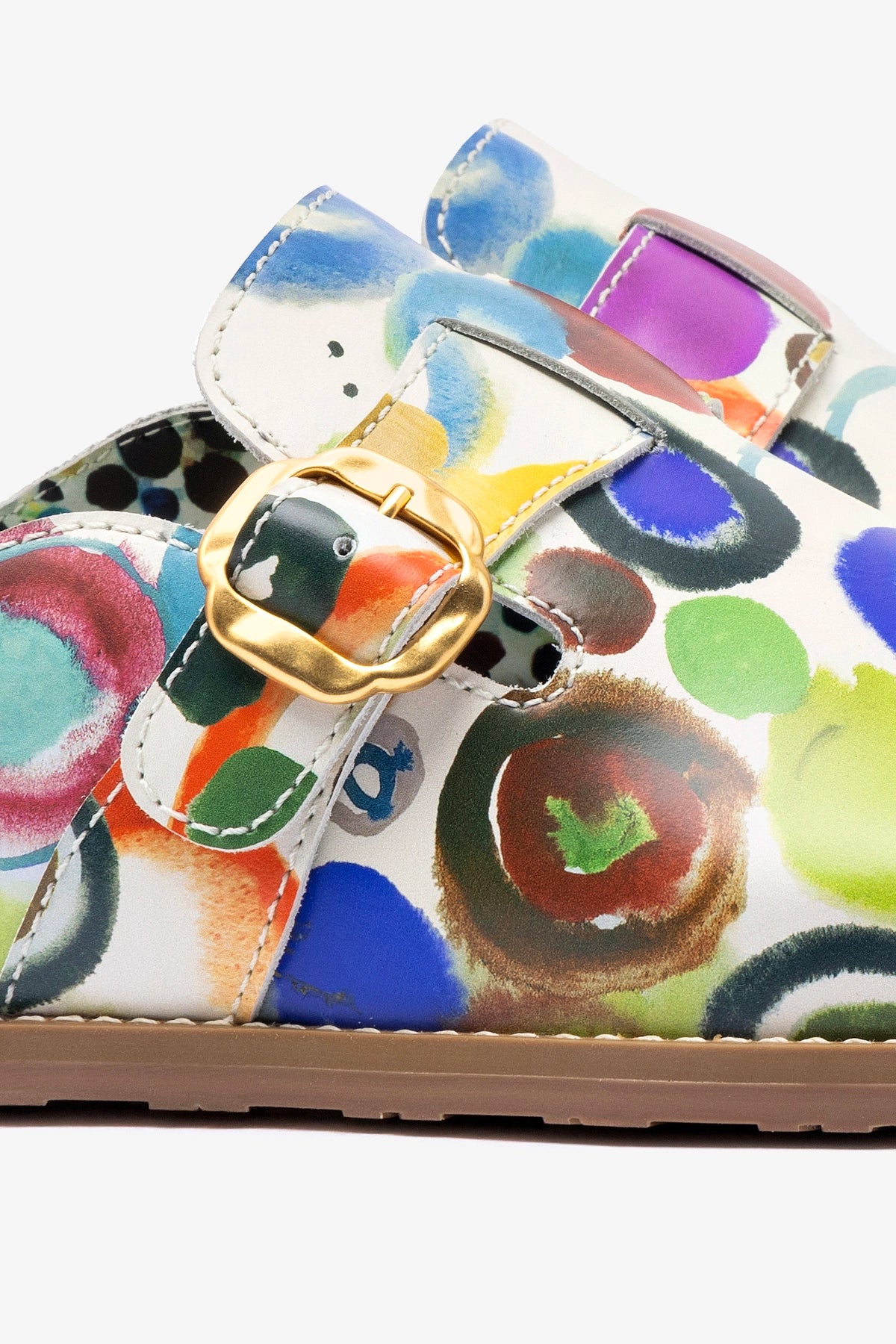 Larroudé x Libertine Milan Clog In JH Gouache - Stylish Women's Platform Sandals for Summer Outfits & Casual Wear