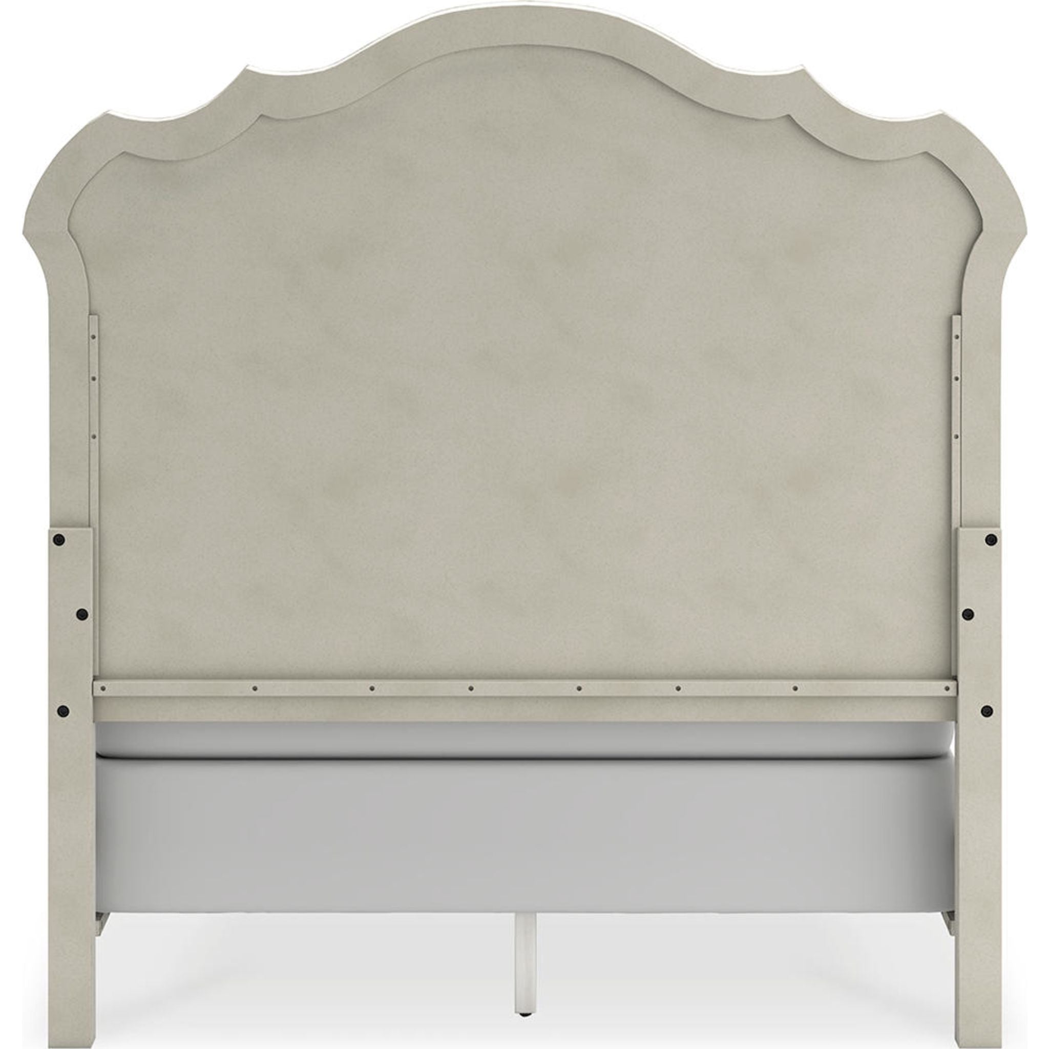 Arlendyne Upholstered Queen Bed Frame with Button Tufted Headboard - Antique White Finish for Luxurious Bedroom Decor | Perfect for Master Bedrooms, Guest Rooms & Modern Apartments