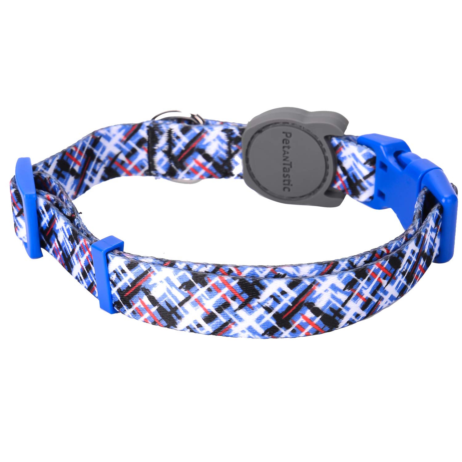 Premium Adjustable Large Dog Collar - Heavy Duty & Soft Nylon Pet Collar with Stylish Abstract Pattern for Puppies, Adult Dogs - Perfect for Outdoor Walks, Training & Indoor Comfort (Girls & Boys)