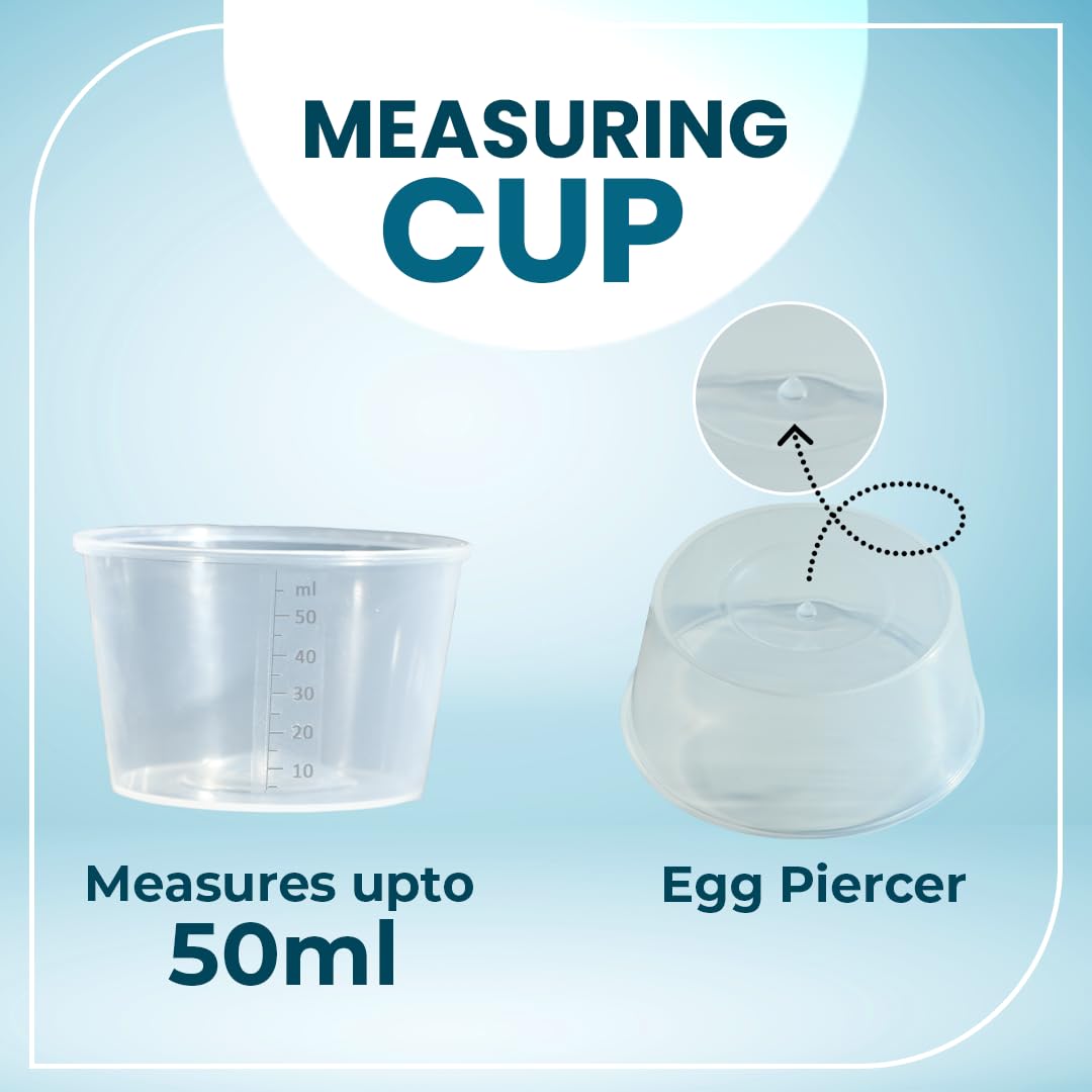4-in-1 Electric Egg Cooker - Boil 14 Eggs, Poach, Make Omelets & Steam Vegetables/Dumplings | Fast & Easy Breakfast Appliance | Perfect for Home, Office & Dorm Cooking | Royal Black